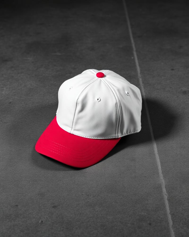 The Rookie cap in Bone / Red
